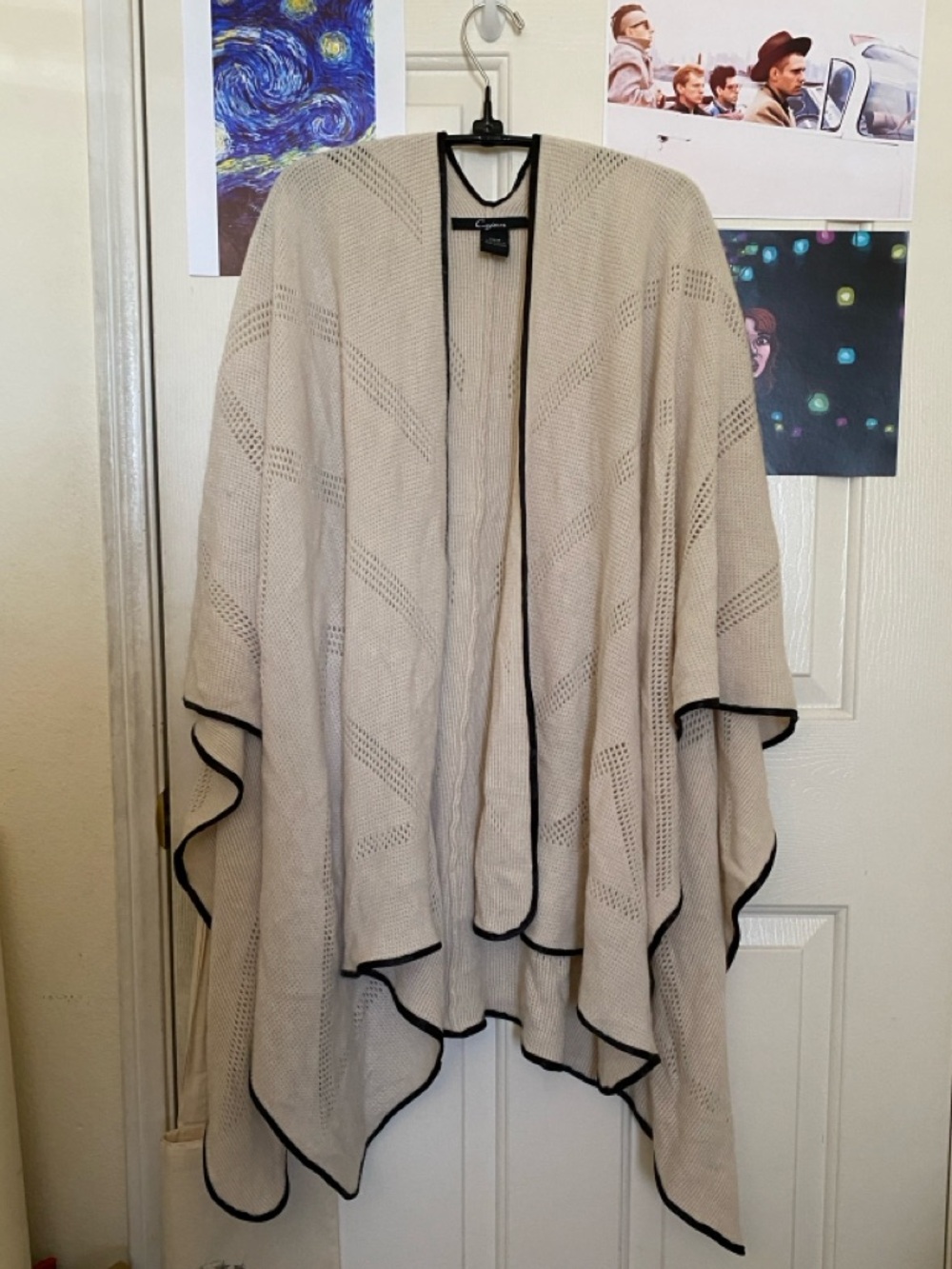 Cejon White Cream Blanket Shawl